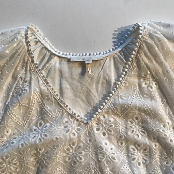 Maje Revery Lace Fit FlareEyelet Embroidered Dress - Picture 5 of 8